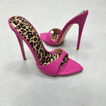 Sexy 12cm high heels shoes women slippers pointed toe dress dating party fashion sexy women sandals handmade plus size