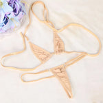 DEKA Transparent Micro Bikini Set for Women Thong Underwear G-String Bra Mini Swimsuit Brazilian Swimwear Sleepwear New S