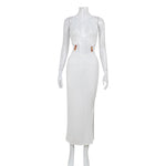 Party Long Dresses Women Sexy Hollow Out Backless Package Hip Prom Club Dress Fashion Hot Girl Vestidos Trendy Streetwear New
