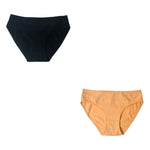 2Pcs/Set Cotton Panties Women Low Rise Underwear Solid Color Comfort Breathable Briefs Sexy Lingerire M-XL Seamless Intimates