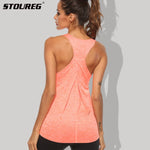 STOUREG Sleeveless Racerback Workout Tops for Women Quick Dry Yoga Tank Top Women Fitness Crop Top YogaShirts