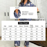 Satin Pajamas for Women Home Clothes Sleepwear Pj Set Autumn Short Sleeve Button Up Top with Lapel Collar & Pants Pyjama Femme