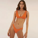 27 Colors Sexy Bikini Women Solid Backless Swimsuit Swimwear Bikinis Set Bathing Suit Beach Bikini Female Maillot De Bain Femme