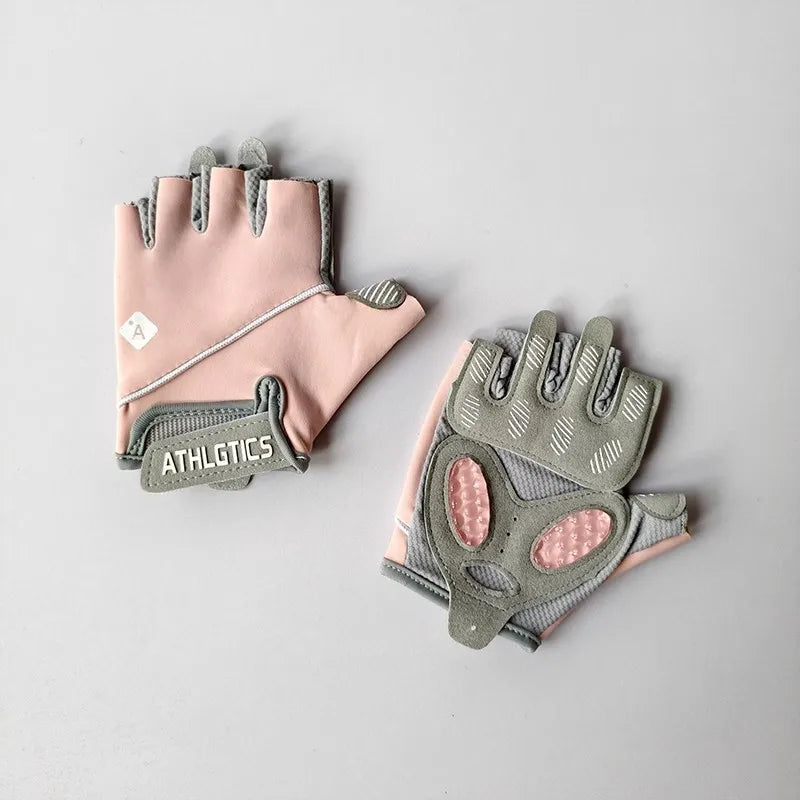 Women's Half Finger Fitness Protective Gloves Anti-Slip Wear-Resistant Sports Gloves for Cocoon Protection