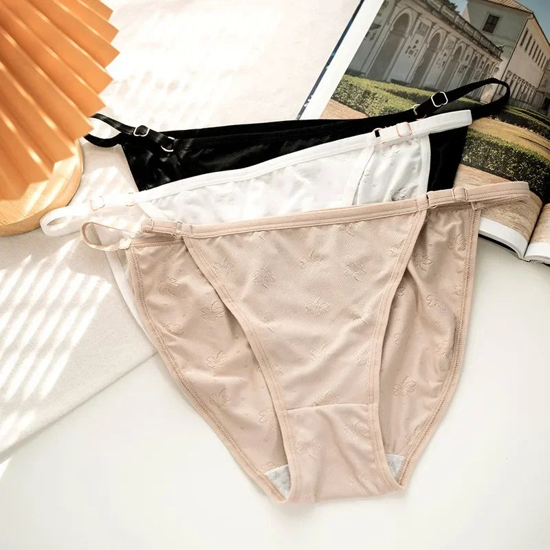 3Pcs/Set Panties Women Low Rise Briefs Seamless Underwear Breathable Panty Female Underpants High Cut Sexy Lingerie