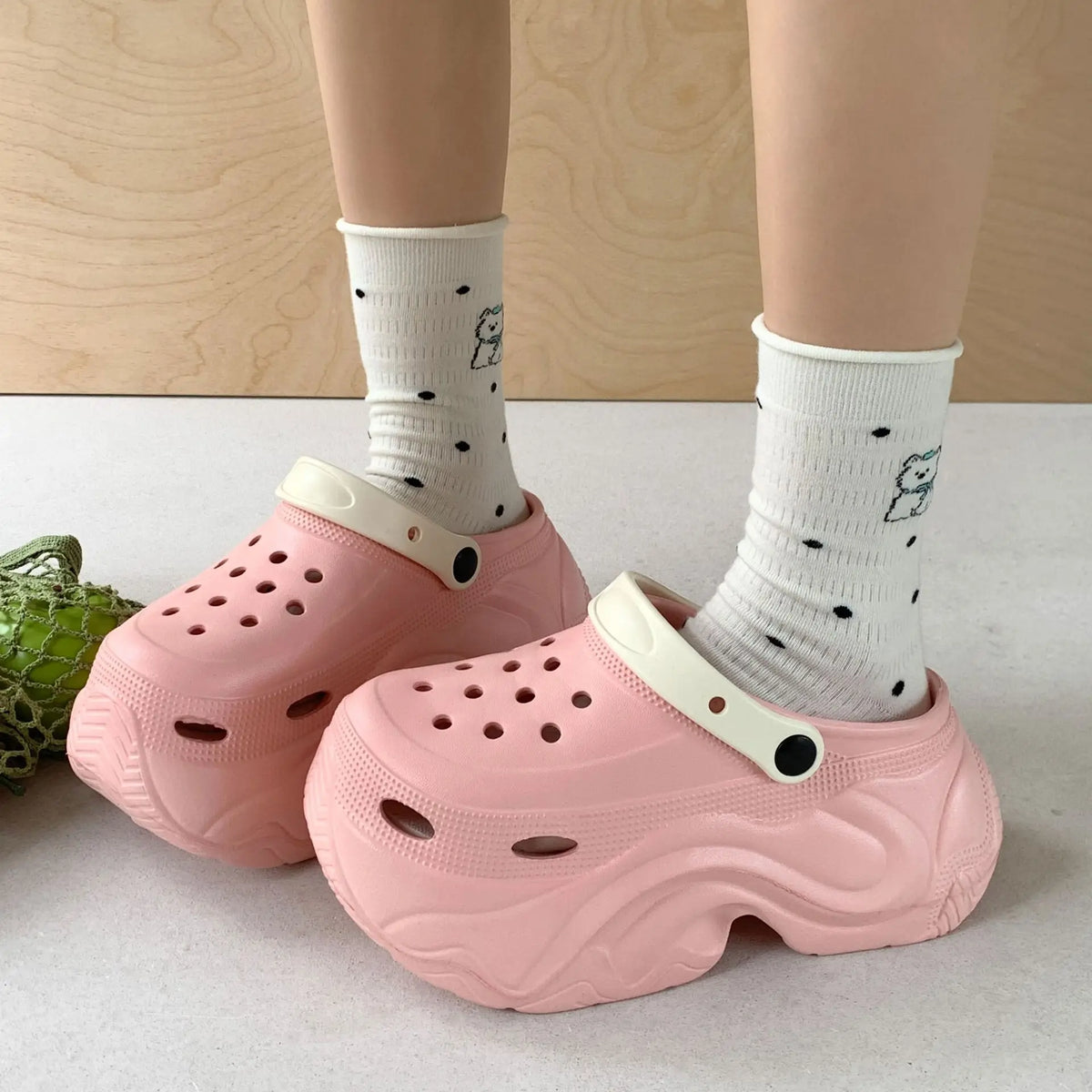 Cute DIY Butterfly Fashion Clogs For Women Summer Platform Shoes Soft EVA 2 Way Wear Sandals For Female Indoor Street Slippers