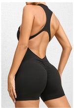 Women Yoga V Backless Jumpsuit Workout Bodysuit Sleeveless Gym Bodycon Sportswear Fitness Yoga Suit One Piece Outfit