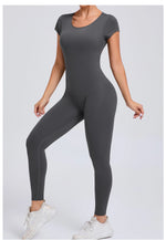 One-piece Yoga Padded Backless Suit Female Rompers Quick Dry Yoga Clothing Workout Bodysuits Scrunch Sports Jumpsuit Women