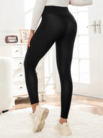 1/2/3Pcs Women's High-Waisted Butt-Lifting Leggings - Soft Fleece-Lined, Tummy Control, Stretchy & Comfortable For Fall/Winter