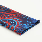 Vintage Blue Ethnic Print One Piece Swimsuit Mesh Long Skirt Set 2026 Women Long Sleeve Slim Fit Swimwear Summer Bathing Suits
