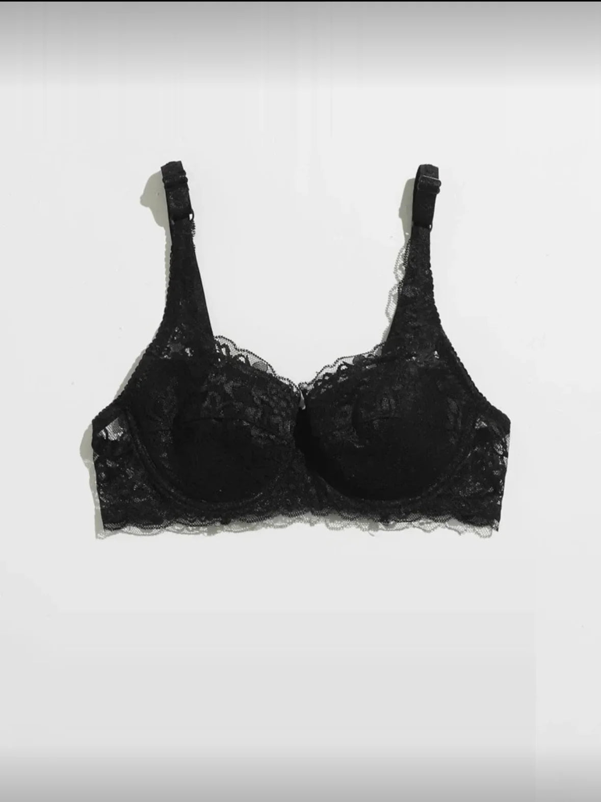 Lace Women's Bra Breast Cover Thin Cup Underwear Underwire Adjustable Push Up Bras Sexy Bralette Lingerie