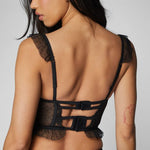 French Embroidery Lace Women's Bra Set Top Sweet Female Wedding White Bralette Vest Sexy Corset Bras Comfortable Intimates