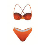 S - XL 3PCS With Skirt Underwired Bikini Female Swimsuit Women Swimwear Three-pieces Bikini set Bather Bathing Suit Swim V8080