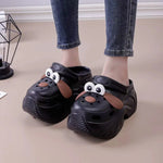 Cute DIY Butterfly Fashion Clogs For Women Summer Platform Shoes Soft EVA 2 Way Wear Sandals For Female Indoor Street Slippers