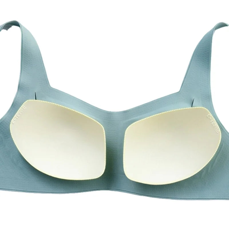Women Seamless Padded Bra Square Neck Wireless Bralette Invisible Underwear Wide Straps Sexy Lingerie Comfort Intimates S-XL