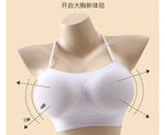 MOYISU Strapless Push Up Bra Underwear, Cross Back for Small Chest, Padded Enhancer Adhesive Lift to Look Bigger, Deep Plunge