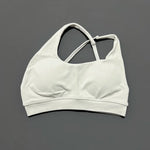 HISTELLO Impacts Asymmetric Sports Bra Women Seamless Yoga Underwear Adjustable Backless Halter Top Workout Running Gym Bra