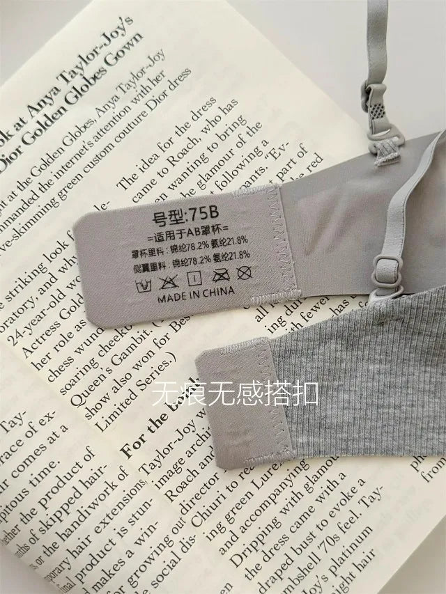 Wirefree Bra for Small Boobs Push Up Padded Strappy Summer Bralette Seamless Comfort Daily Wear Lightweight Thin Straps Lingerie