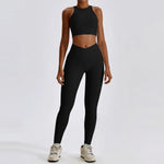 Yoga Set Seamless Women's Sportswear Workout Clothes Athletic Wear Gym Legging Fitness Bra Crop Top Sports Suits High Quality