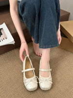 Butterfly-knot Women Ballet Mary Jane Shoes Fashion Mix Colors Internal Elevation Shoes Ladies Spring Autumn Concise Footwear