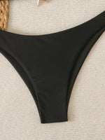 Halter Triangle String Bikinis 2026 Women Sexy Swimsuit Solid Starfish Swimwear Female Bathers Bathing Swimming Swim Suit