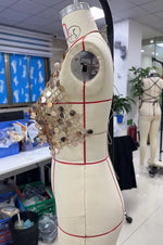 Women's Sequin Halter Tops Fashionable Sleeveless V Neck Open Back Crop Vest for Dance Disco Club Daily Wear