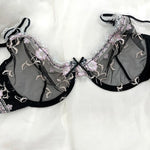 Pure Wind Ultra-thin Lace Underwear Women's Big Chest Small with Underwire Sexy Retraction Breast Support Breathable Bra Set ABC