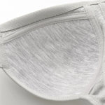 Women's Bra Wire-Free Front Closure Solid Color Full Coverage Fixed Cups More Considerate for Middle-Aged And Elderly Individual