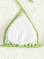 New Sexy Shell Thong Bikinis 2025 Swimsuits Women's Swimwear Female Beach Swim Wear Bathing Suits Brazilian Bikini Set Green