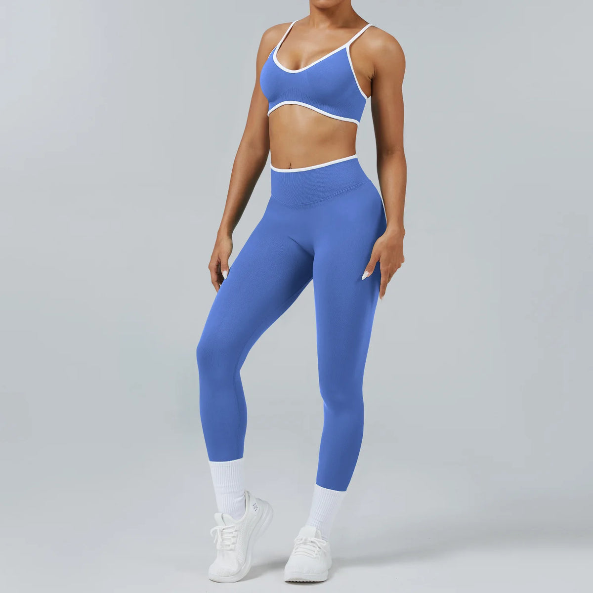 2PCS Yoga Suit Seamless Sports Set Gym Outfits Women Tracksuit Running Workout Clothes Sports Bra Athletic Wear Yoga Clothing