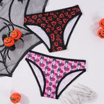 Halloween New Style Women's Briefs Lace Sexy Low-Waisted Seamless Invisible Girl's Underwear Soft Breathable Panties For Party