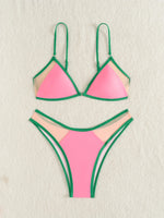 ZTVitality Sexy Mesh Patchwork Bikini Set 2025 New Arrival Biquini Push Up Swimsuit Women Swimwear Summer Beachwear Brazilian