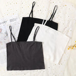 Women Ribbed Square Neck Camisole Basic Solid Color Crop Top Adjustable Spaghetti Straps Ladies Sleeveless Tank Tops M-XL