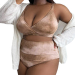 Plus Size Swimsuit Women Big Breast Bikini Set 2024 Sexy Two Pieces Bikinis High Waisted Swimwear Brazilian Bathing Suit