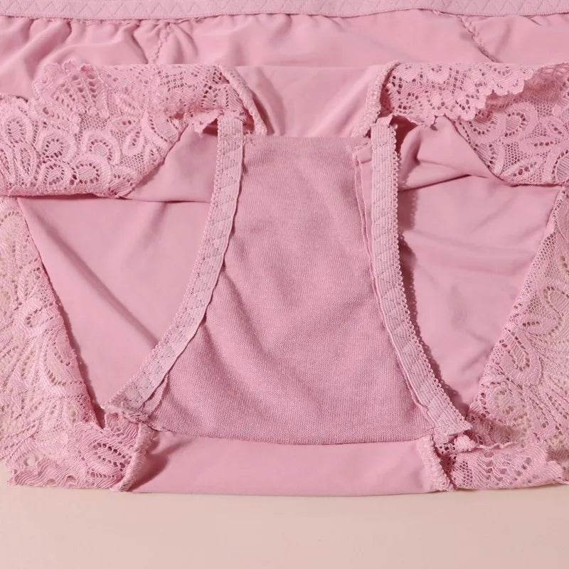 Beauwear Women Luxury Sexy Lace Panties Floral Transparent Nylon Breathable Briefs Underwear Female Bragas Pretty Lingerie
