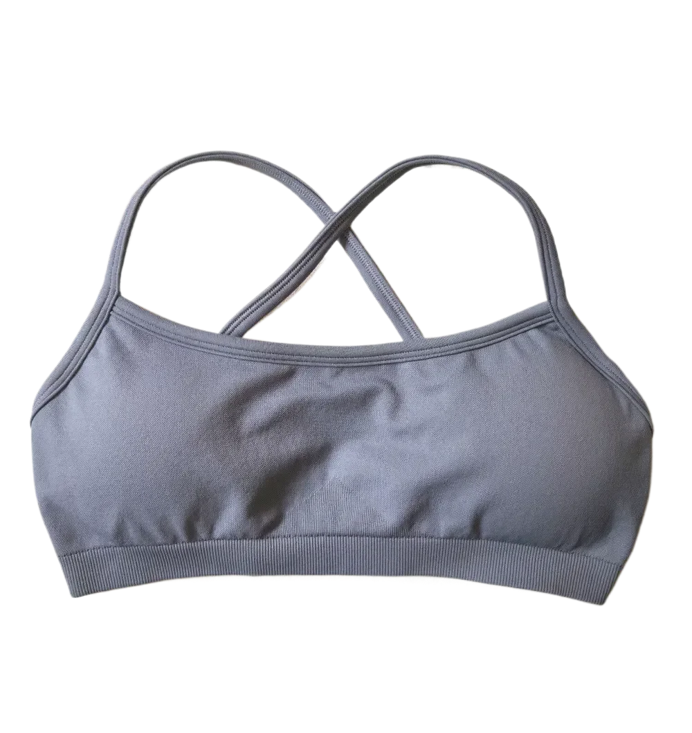 Sports Bra Women Padded Yoga Top Seamless Gym Bra Top Back Cross Workout Tank Top Push Up Fitness Crop Top Running Underwear