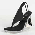 New Fashion Clip Toe Ankle Strap Irregular High Heels Walking Hollow Shoe Summer Party Women Platform Wedge Sandal Size 43