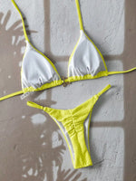 Sexy Metal Starfish Bikini Set Women Yellow Blue Push Up Bra Thong Swimsuit 2026 Summer Bathig Suit Bandage Holiday Swimwear