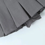 2026 Spring/summer New High Waisted Pleated Skirt Women's Spicy Girl Solid Color Slim A-line Wrap Hip Short Skirt A45S