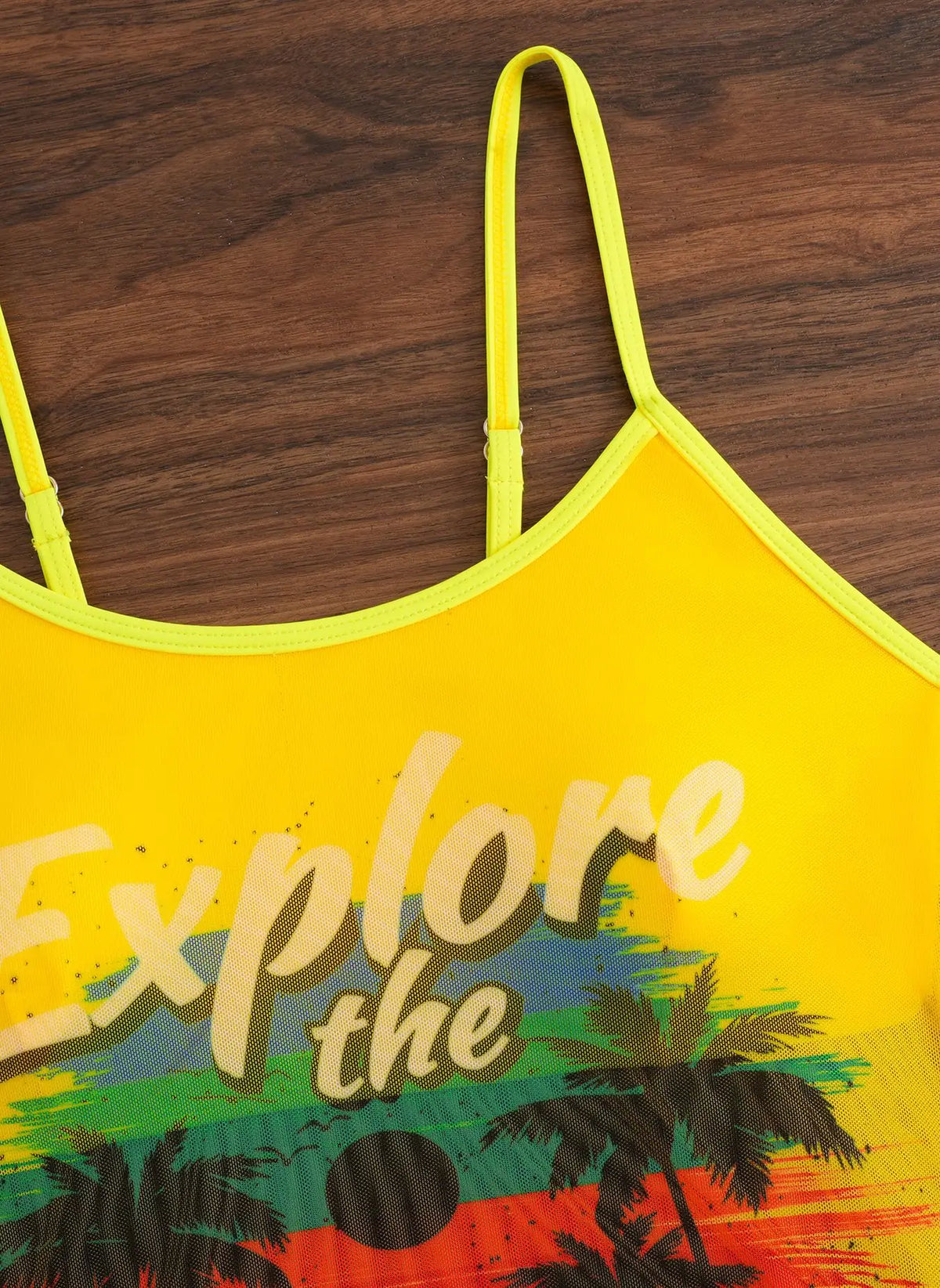 Summer Swimwear for Women Tankini Sets Swimsuit Vintage Padded Mesh Bathing Suit Print Beachwear Female Women's Swim Wear 2025