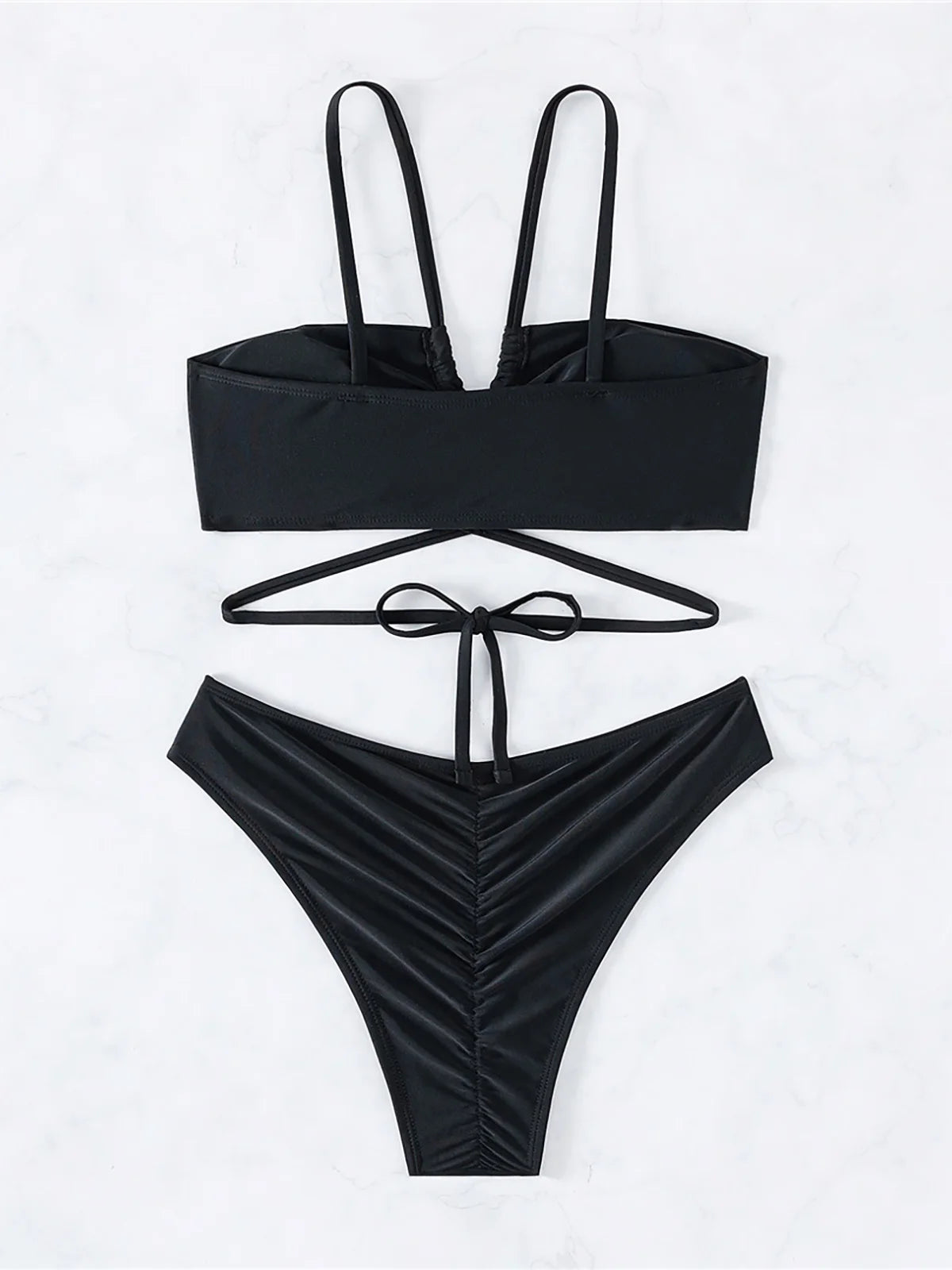 S - XL Cut Out Scrunch Butt Bikini Female Swimsuit Women Swimwear Two-pieces Bikini set Brazilian Bather Bathing Suit Swim K7300