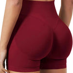 Women Sexy High Waisted Yoga Shorts Fashionable and Running Fitness Pants Summer Solid Color Yoga Leggings