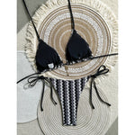 Sexy Waves Halter Bikini Women Swimwear Female Swimsuit High Cut Padded Two-Pieces Bikini Set Bather Bathing Suit Swim V6969C