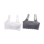 2Pcs/Set Push-Up Bras For Women Tube Top Seamless Underwear No Steel Ring Soft Support Bra Female Breathable Sexy Lingerie