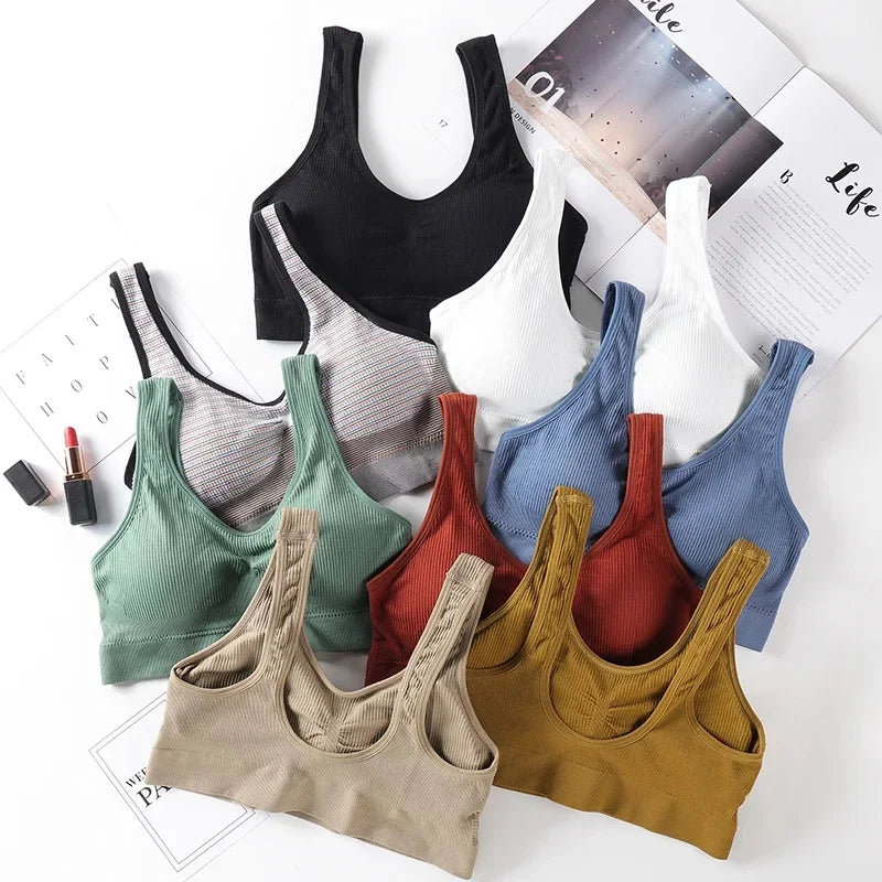Seamless Bras For Women Push-Up Bra Sport Underwear Top Comfort Non-wire Padded Bralette Sexy Lingerie Daily Intimates M-L