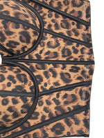 Fishbone Corset Cross-Border European and American Leopard Print Spicy Girl Tank Top Sexy Inner Wear Camisole High-End Outerwear Bra