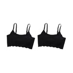 2Pcs/Set Push-Up Bras For Women Tube Top Seamless Underwear No Steel Ring Soft Support Bra Female Breathable Sexy Lingerie