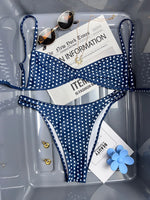New Flowers Printed High Leg Cut Bikini Female Swimsuit Women Swimwear Two-Pieces Bikini Set Bather Bathing Suit Swim