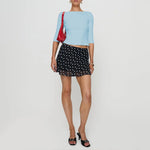 Minimalist Basic Ribbed Knit Top Women 3/4 Sleeve O neck Cropped T-Shirt Lady Summer Streetwear Y2K Casual Blouse Women Clothing