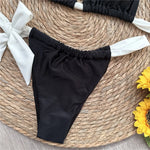Halter Bikini 2024 Sexy Women Swimsuits Female Swimwear Micro Bikini Set Brazilian Biquini Swimming Suit Solid Beachwear